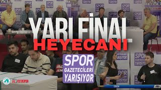 Yarı Final'de Kartlar Havada Uçuştu! Heyecan Dozunun Yükseldiği Anlar | Spor Gazetecileri Yarışıyor