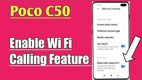 Poco C50 || How To Use Wi Fi Calling Feature Tips And Tricks For Network