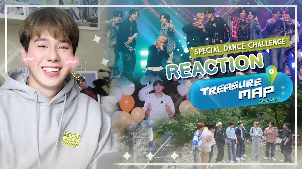 Reaction TREASURE MAP SPECIAL & DANCE CHALLENGE 💎 데뷔 2주년 기념 💎 ฉลองครบรอบ 2 ปีแล้ว!! l PETCHPIGZ