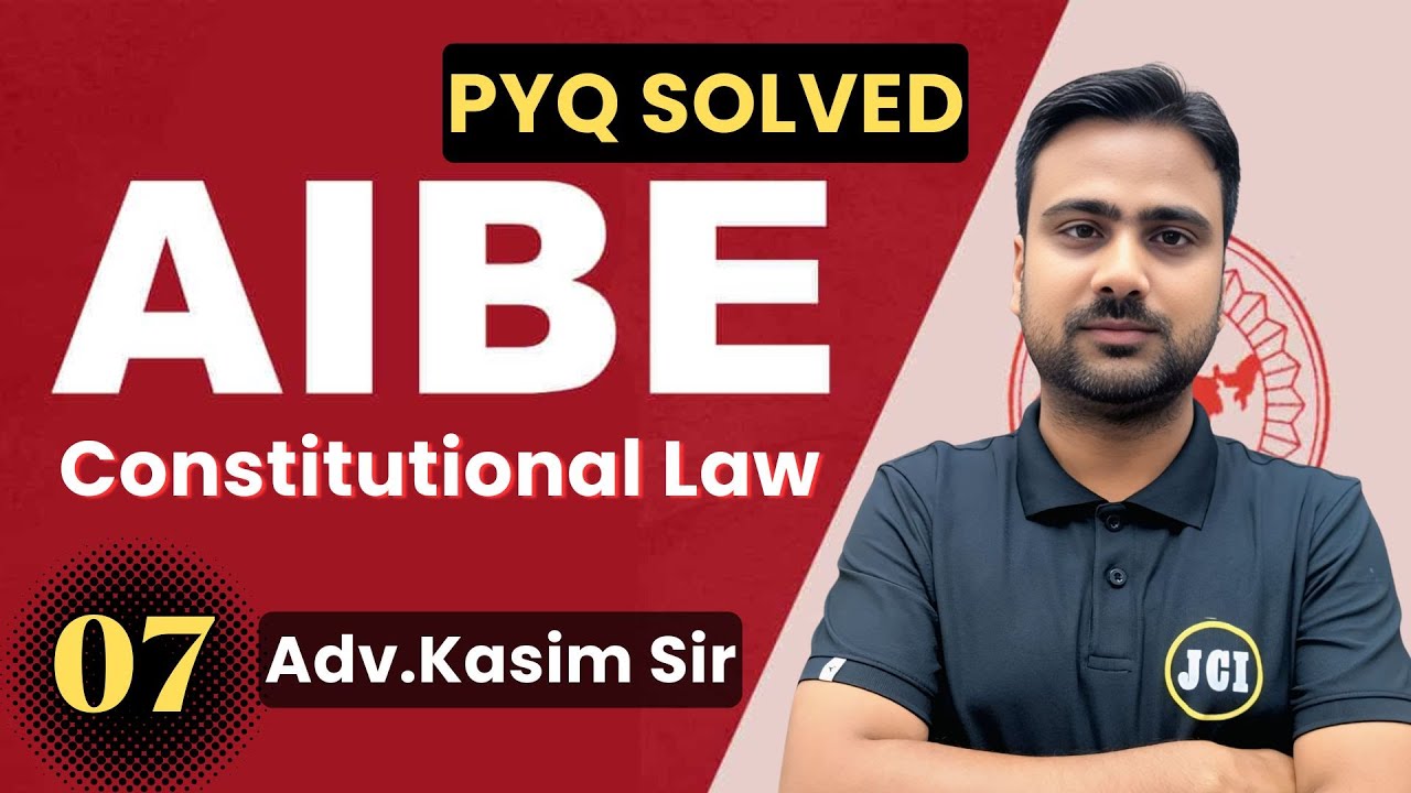 AIBE 20 PYQ Set-7 | Constitutional Law | Previous Year Questions with ...