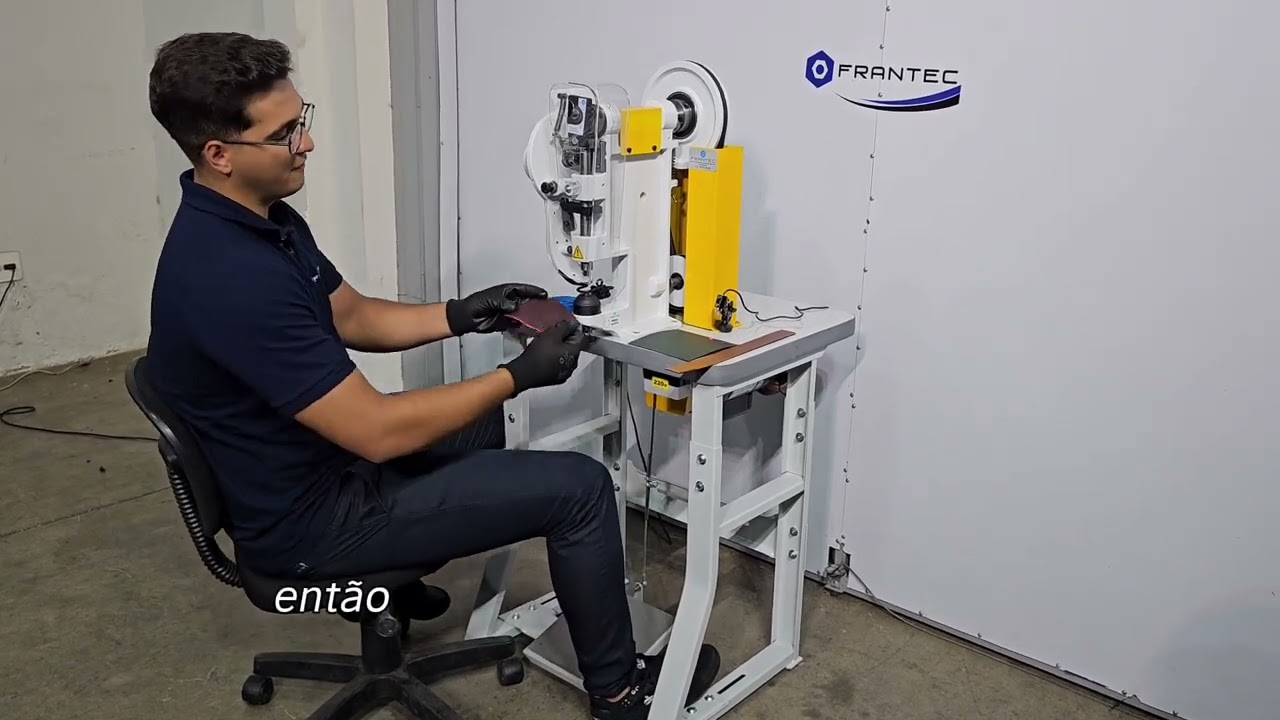 Máquina de aplicar ilhós automática elétrica lhoseira Automática