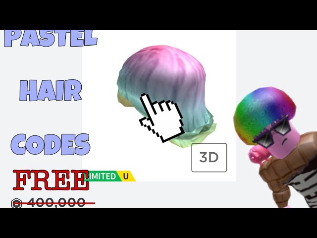 Roblox Pastel Hair Code Free Shaggy Hair Youtube - pastel beautiful hair roblox