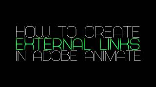 How to create external links in Animate.