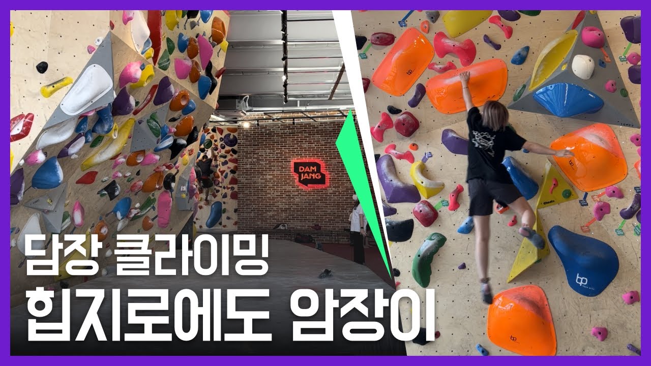 [클라이밍] 을지로에도 클라이밍 암장이🧱🌿 | 담장클라이밍