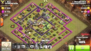 AMAZING AND MOST HEROIC ATTACK, TH 9 VS TH 10, 3 STAR (15 WITCH)