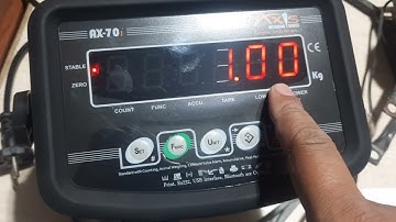 Not weigh in pounds Only Kg Axis AX 60 - AX 70 Weighing Indicator