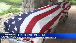 Final farewell for three veterans from the same family took place at Great Lakes National Cemetery