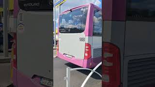 (@Alexsetra977) Autocar Mercedes Benz Intouro #988 pe linia M51 părăsind stația "Nodul-N"