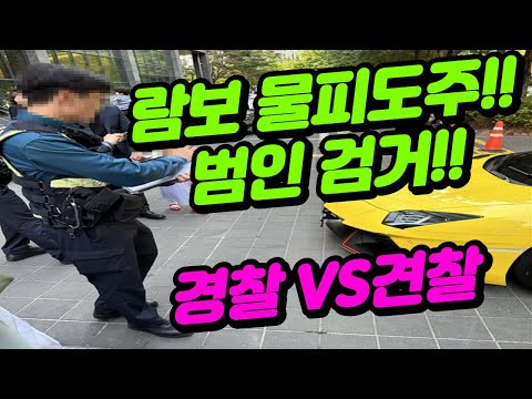 경찰에게 람보르기니 물피도주 범인을 잡아 줬는데 범인이 아니랍니다