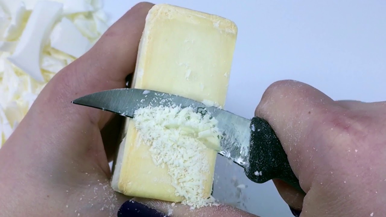 ASMR Soap Cutting -- IVORY vs. IVORY - Vintage and Current Ivory Soap Bars