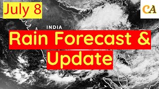 Rain Forecast Across The Country Update - July 8,2025 Cyclonic Activities