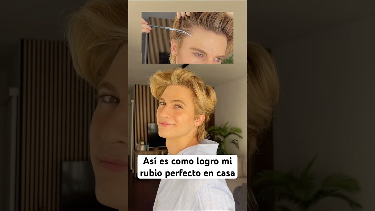 Así es como logro mi RUBIO PERFECTO en CASA. 