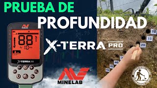 Prueba de profundidad Detector de Metales X terra X-terra. DMT xterra pro @Egecoldepth test