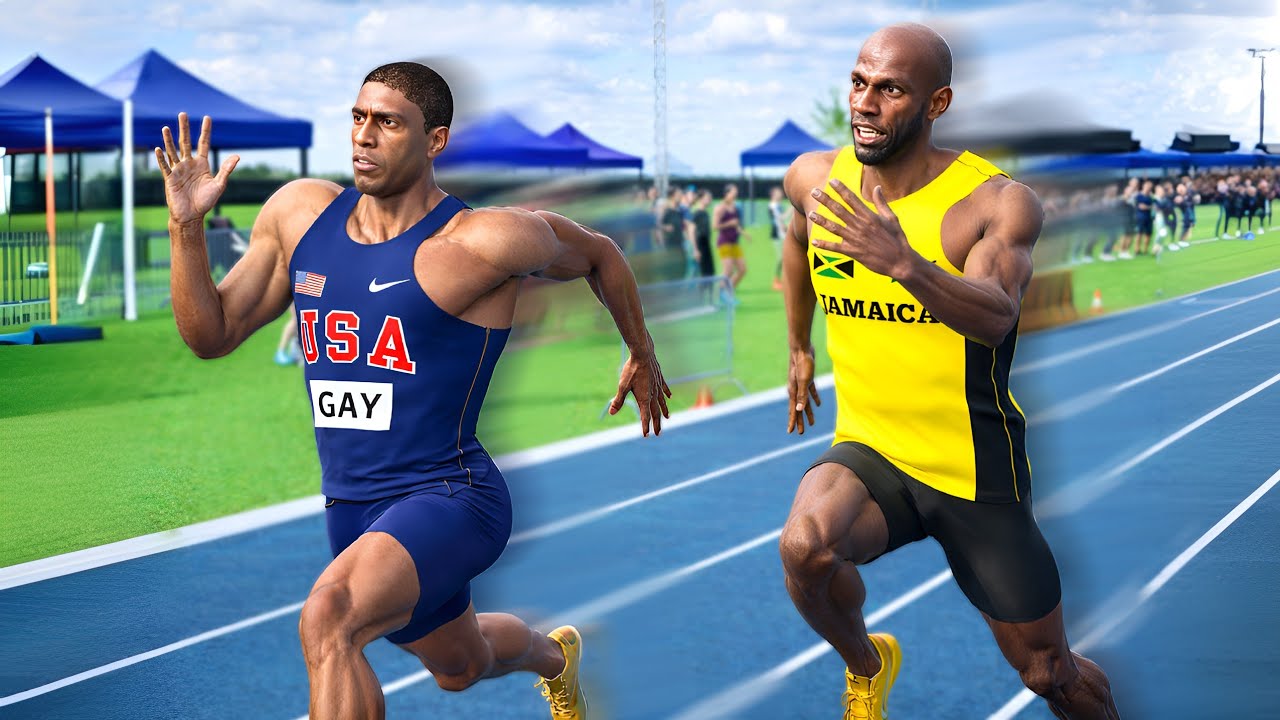 Usain Bolt VS Tyson Gay (3D SPEED COMPARISON ) 