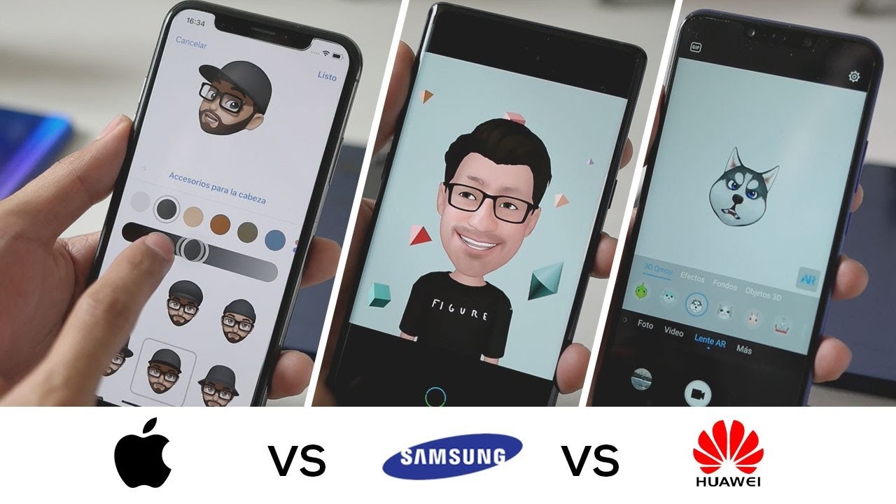 Animojis vs AR Emojis vs 3D Qmoji | Apple vs Samsung vs Huawei ...