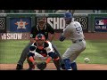 Mlb the show 23 gameplay  dodgers vs astros world series full game mlb 23 ps5