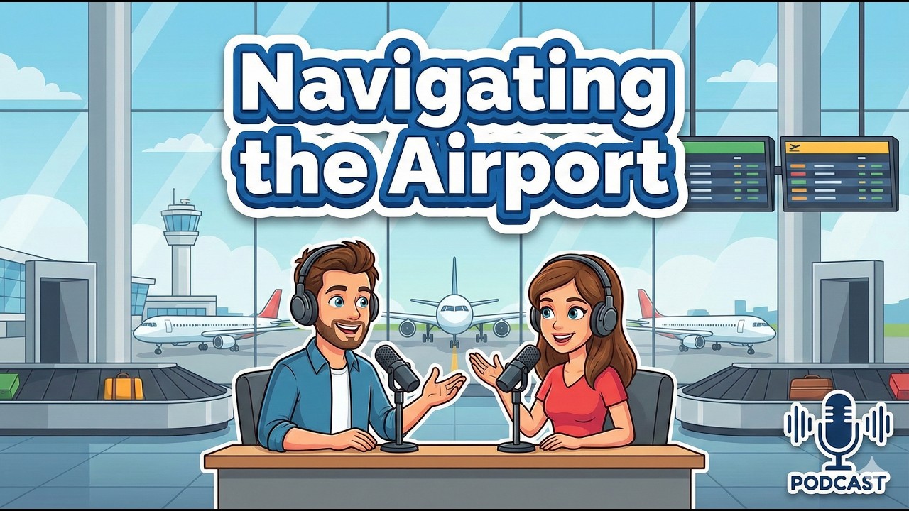 Navigating the Airport in English | Easy Travel Vocabulary for Beginners | English Podcast