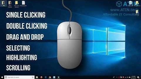 Windows Mouse basics. Right click, left click, double click and more!