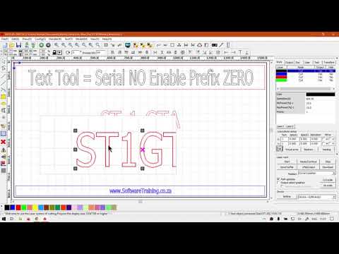 TruCUT RDWorks Software Serial Number Prefix ZERO (Part 14) Text Tool Video Mini-Series