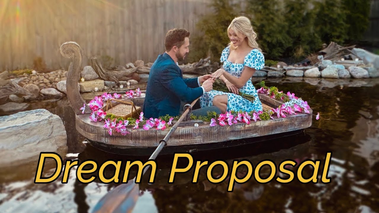He DUG A POND, Made A Boat, And PROPOSED To Me In It... Our Engagement Story ( + how we met etc)