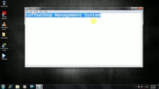 CoffeeShop Management System Project