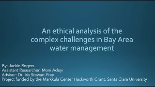 Ethics of Water Allocation - Hackworth Presentation 2020