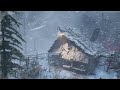 MONSTROUS STRONG SNOW STORM and howling wind sounds for sleeping, STRESS RELIEF, ASMR Sleep sounds