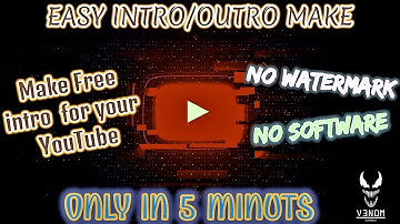 YouTube Intro/Outro Maker Free || Very Easy Method || Panzoid!