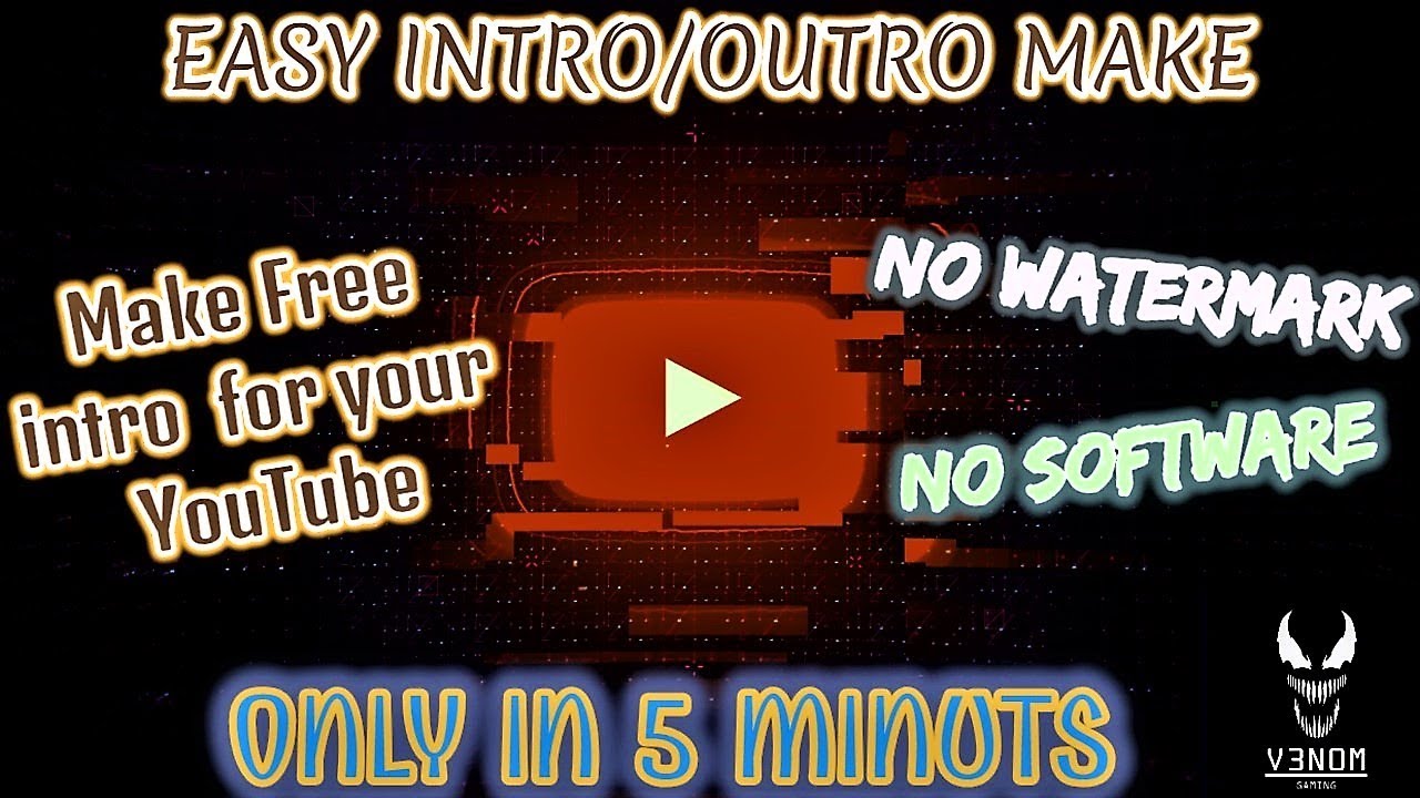 YouTube Intro/Outro Maker Free Very Easy Method Panzoid! YouTube