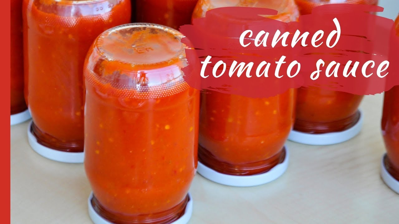 Homemade Canned TOMATO SAUCE (with capia peppers) YouTube