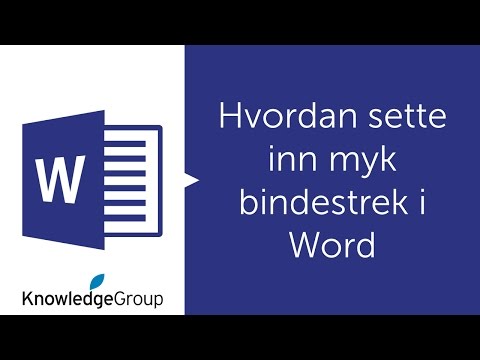 Video: Hvordan Bindestrek