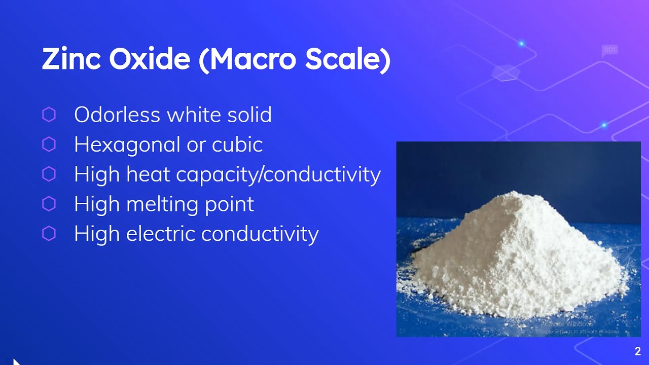 Intro to Zinc Oxide Nanowires YouTube