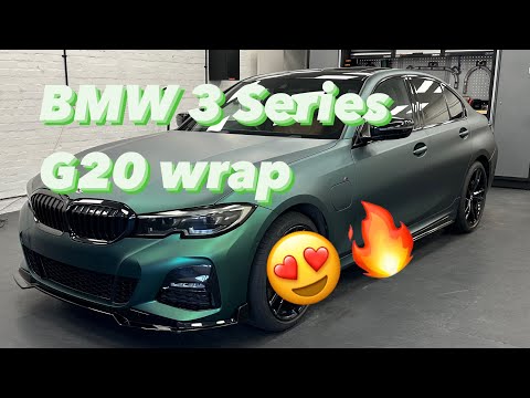 Dark Green Vehicle Wrap