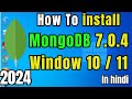 How To Install MongoDB On  All Window In Hindi | Install MongoDB On window | 2024