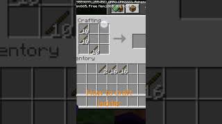 how to make ladder in Minecraft  #gaming