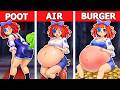 Ragatha POOT vs AIR vs BURGERS | In Minecraft Pixel Art