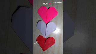 Diy Paper Heart ❤️ tutorial/3d paper heart /Paper Heart ❤️ | Easy DIY Craft Tutorial #shorts #diy