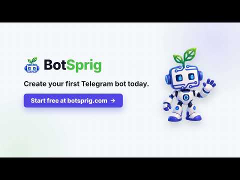How to Build a Telegram Bot Without Code | BotSprig