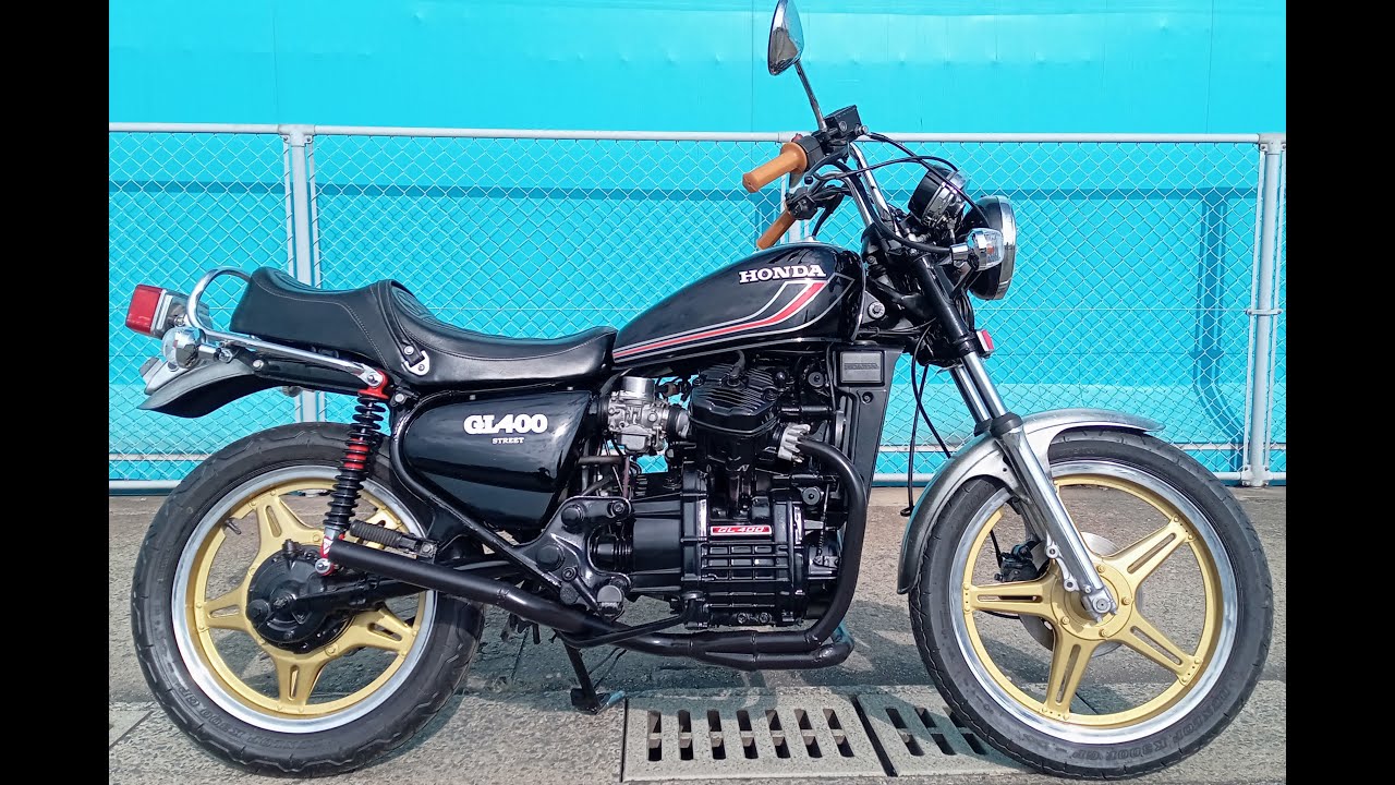 旧車らしさ HONDA GL400 カスタム車両 現状販売 - YouTube
