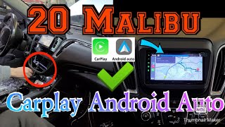 16-22 Chevrolet Malibu How to remove radio Install Apple carplay android auto amp tuner location