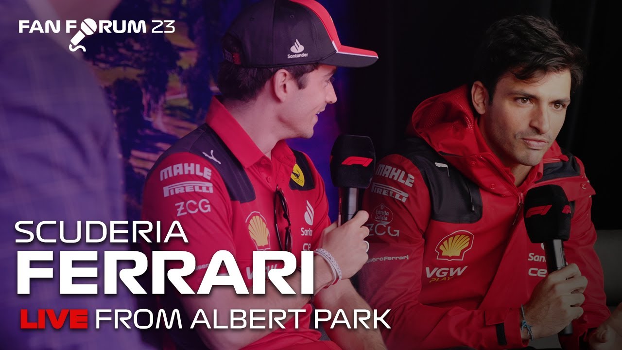 Charles Leclerc & Carlos Sainz on the Fan Forum Stage (2023) 🔴 LIVE