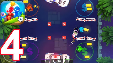 Stickman Party - Gameplay Walkthrough Part 4 - Random Funny MiniGames, 1 2 3 4 Plyer Free New Update