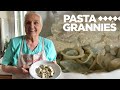 92 year old Enrichetta makes pansoti ravioli with walnut sauce! | Pasta Grannies