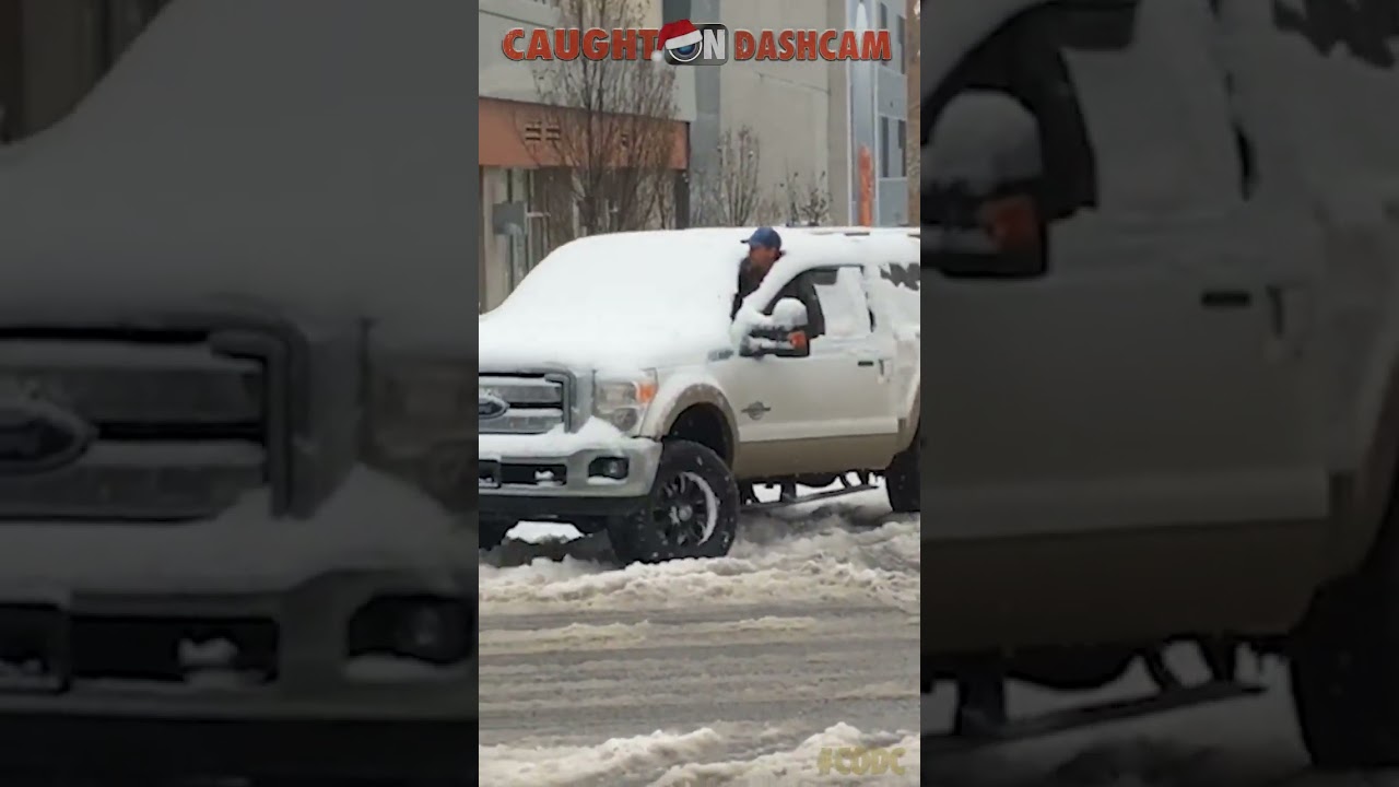 Caught Driving With Snow on Windshield ❄️ 🤦‍♂️ 