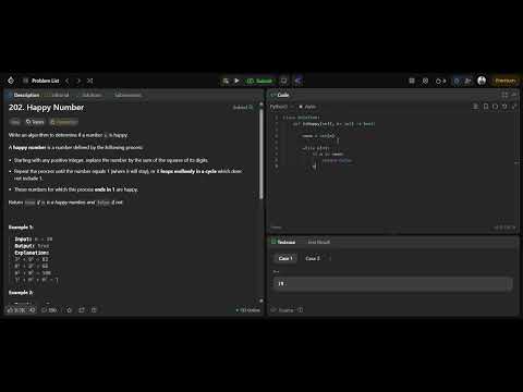 LeetCode 202 Happy Number Explained Simply | Why Set Is Used | Day 8 | 41/1000 🚀