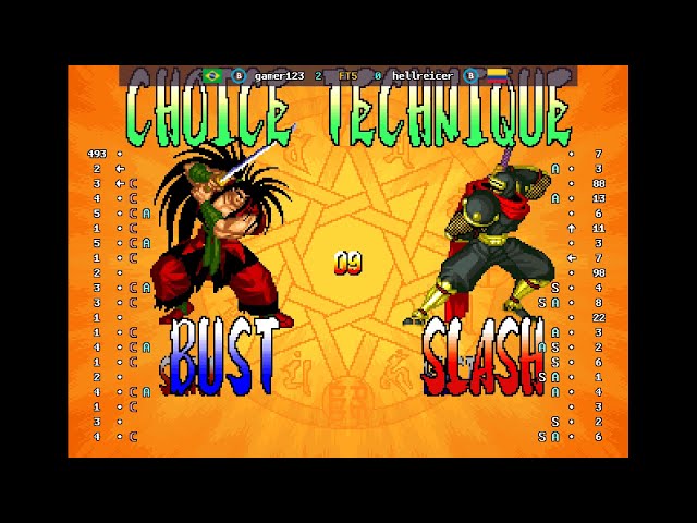 Samurai Shodown IV - 🇧🇷 gamer123(B) vs 🇨🇴 hellreicer(B