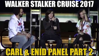 Walker Stalker Cruise 2017 Chandler Riggs and Katelyn Nacon Panel Part 2