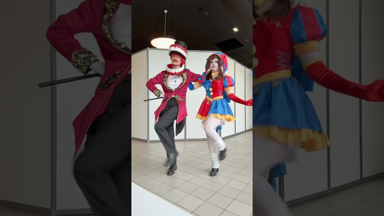 Pomni and Caine dance as best they can ! ✨ #tadc #cosplay #digitalcircus