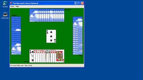 Short Gameplay Of The Microsoft Hearts Network!