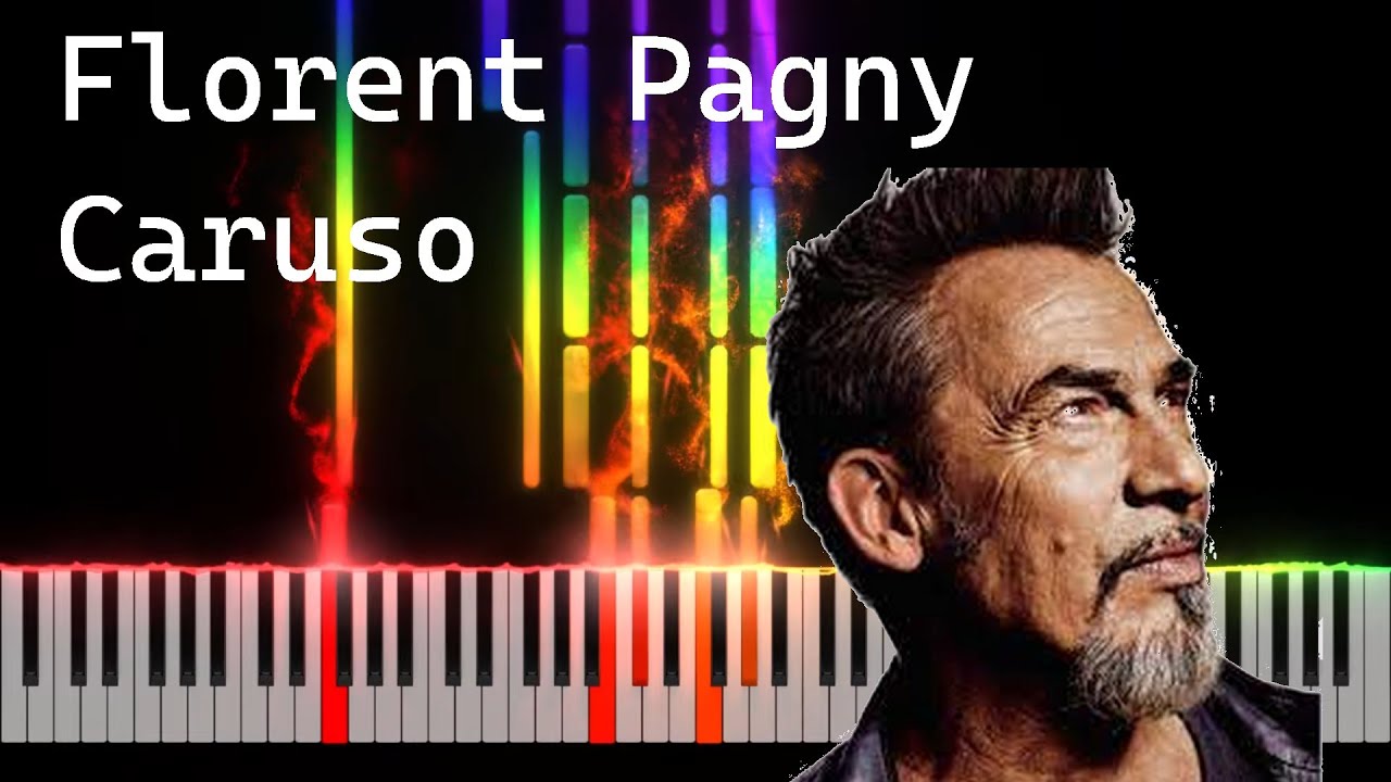 Florent Pagny - Caruso Piano Tutorial [Nivek.Piano]